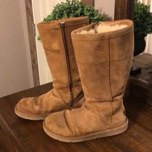 UGG Kenley Tall Zipper Boots Chestnut 7